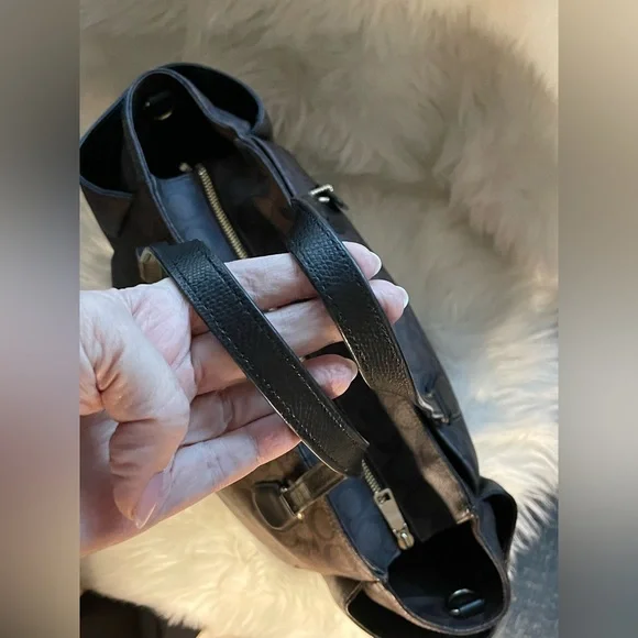 Coach Brown Signature Tote - Picture 7 of 15